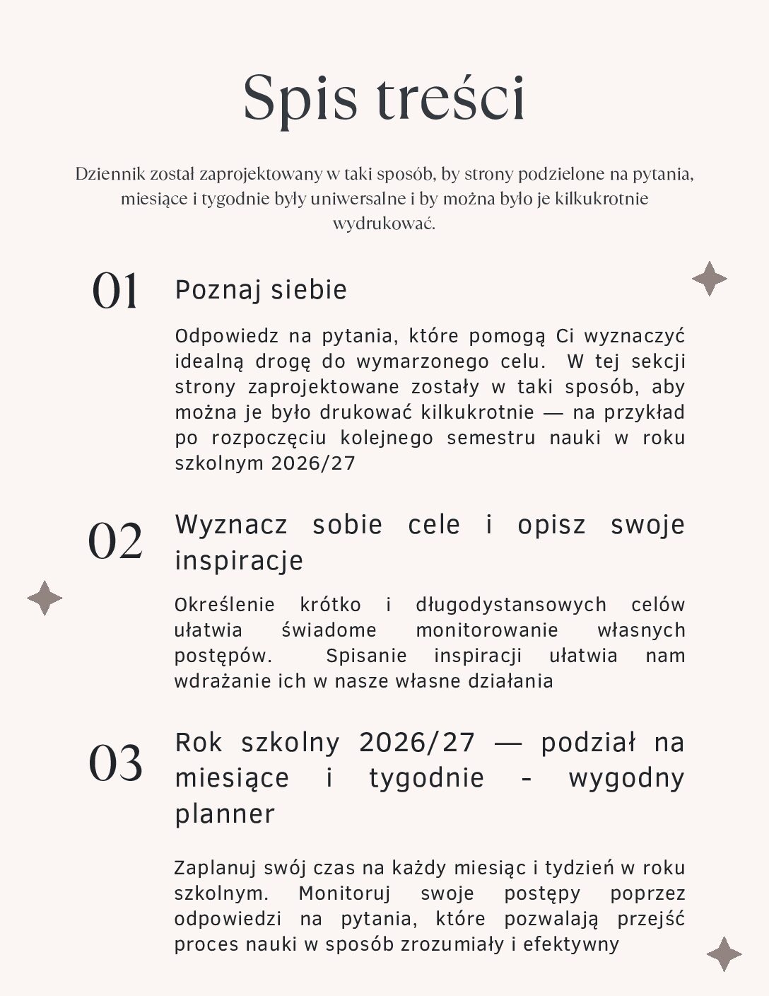 Dziennik baletowy na rok szkolny 2026/27